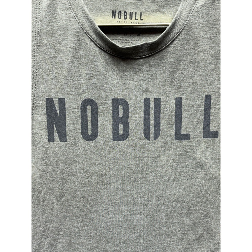 NoBull Spellout Tank Top Shirt Womens Medium Green Muscle Top CrossFit Gym EUC - Picture 2 of 5
